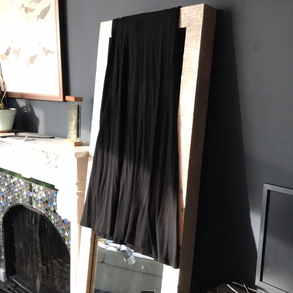 Long, black maxi skirt